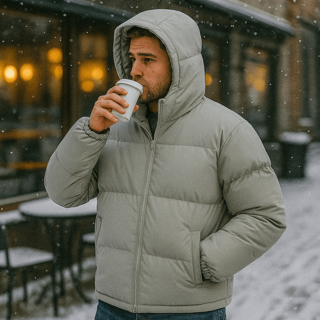 Miesten talvi hiihtotakki Donsjas hupulla Regular Fit - EmiyoSuomi - Ski takit