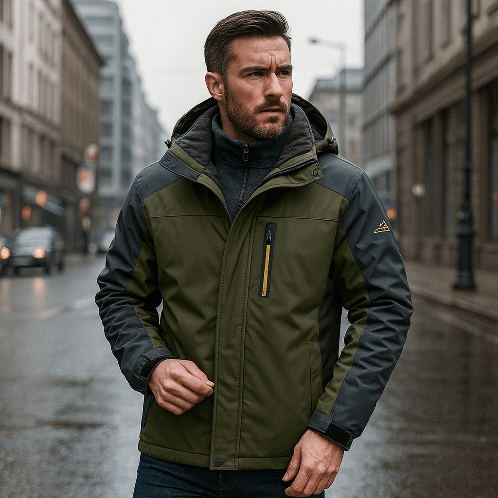 Miesten talvi hiihtotakki lämmin Regular Fit - EmiyoSuomi - Ski takit
