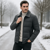 Miesten Tyylikäs Hienostunut Untuvatakki - Kevyt Lämpö - Tyylikäs Mukavuus - EmiyoSuomi - Takit - Miehet