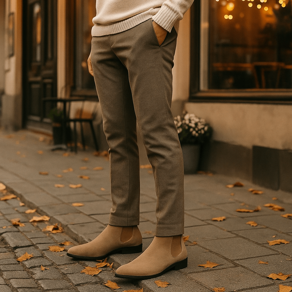 Miesten Tyylikkäät Chelsea - saappaat Ekosynteettisestä Nahasta - EmiyoSuomi - miesten nilkkurit