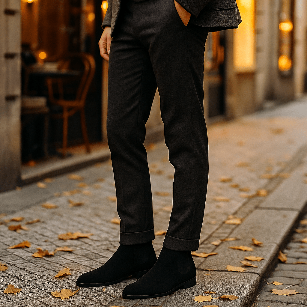 Miesten Tyylikkäät Chelsea - saappaat Ekosynteettisestä Nahasta - EmiyoSuomi - miesten nilkkurit