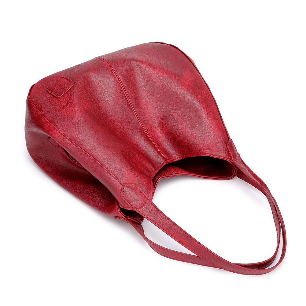 Mirabelle - Suuri Tyylikäs Nahkalaukku Arkikäyttöön - EmiyoSuomi - Käsilaukku