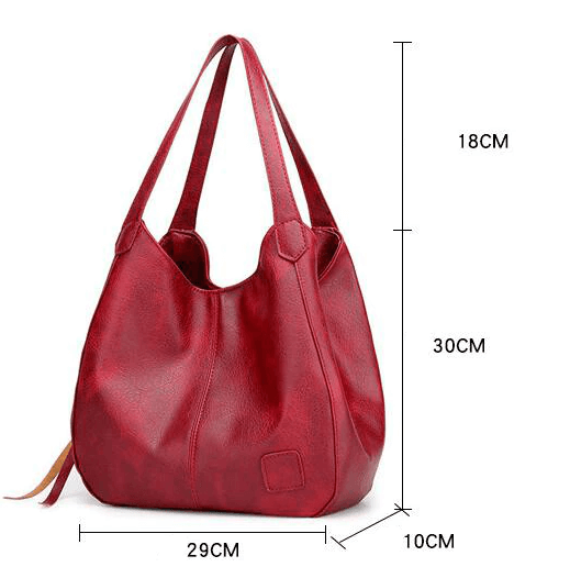 Mirabelle - Suuri Tyylikäs Nahkalaukku Arkikäyttöön - EmiyoSuomi - Käsilaukku