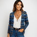 Monivärinen Cashmere Cardigan - Pehmeä Eleganssi - Ylellinen Mukavuus - EmiyoSuomi - Neuleet