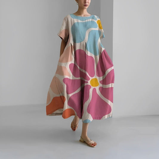 Ronja Löysä - Mekko Painettu - Mode Élégante-Mekot-EmiyoSuomi