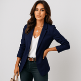 Naisten Bleiseri - Räätälöity Istuvuus - Pitkät Hihat - Elegantti Takki - EmiyoSuomi - Neuleet