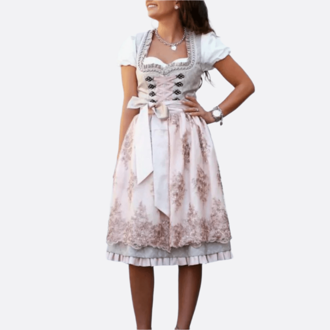 Naisten Dirndl - mekko - Korkealaatuinen materiaali - Tyylikäs Oktoberfest - kansanpuku - EmiyoSuomi - Oktoberfest - Nainen