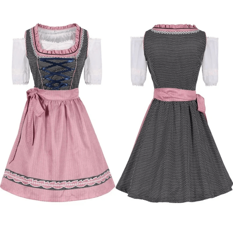 Naisten Dirndl Mekko - Puuvilla - Oktoberfest Tracht - Juhlavasti - EmiyoSuomi - Oktoberfest - Nainen