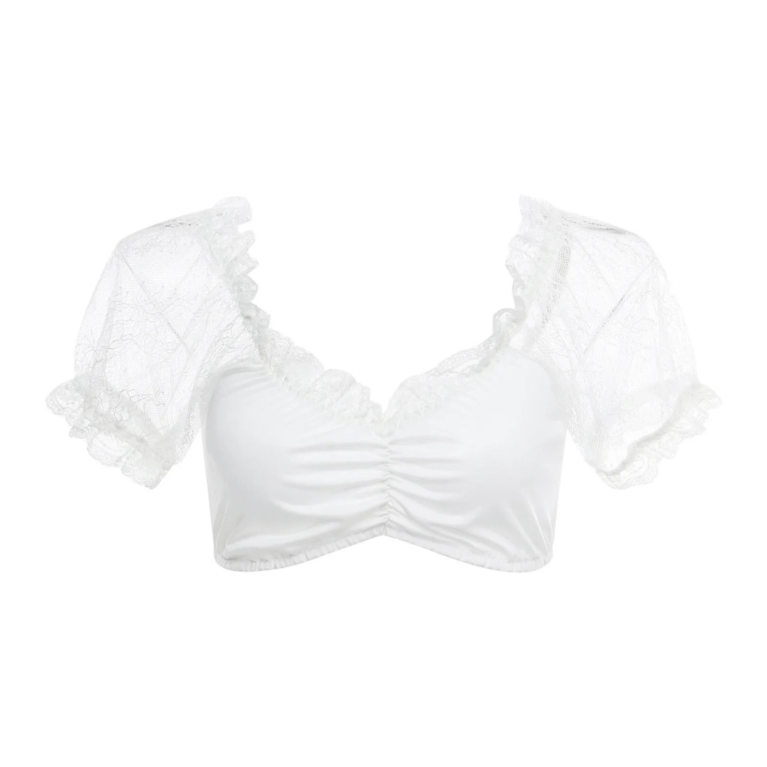 Naisten Dirndlbluse - Pehmeä Materiaali - Elegantti Oktoberfest Ilme - EmiyoSuomi - Oktoberfest - Nainen