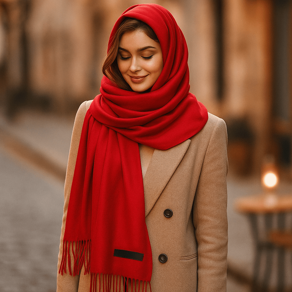 Naisten Kashmirhuivi – Pitkä, Pehmeä ja Tyylikäs Talveksi - EmiyoSuomi - Huivit