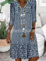 Naisten Kesämekko | Tyylikäs Puuvillamekko | 100% Puuvilla | Kevyt & Mukava - EmiyoSuomi - Kesäasut - Naiset