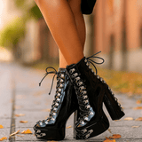 Naisten Korkean Suorituskyvyn Nauhakengät - Mukavuus - Tyyli - Kestävyys - EmiyoSuomi - Saappaat Nainen