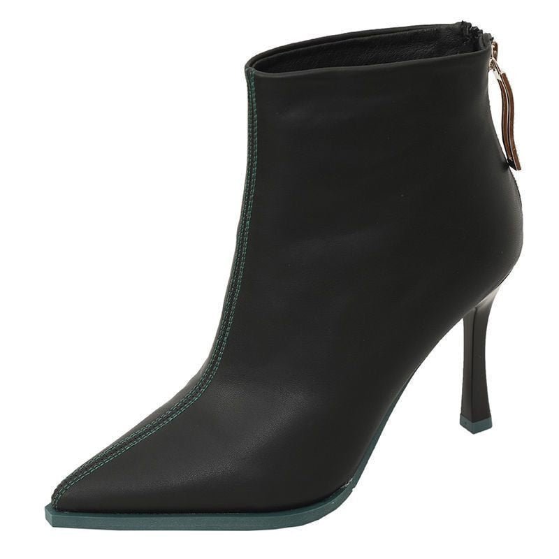 Naisten Korkokengät Korkea Kanta Vetoketjulla - EmiyoSuomi - Nilkkurit