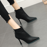 Naisten Korkokengät Korkea Kanta Vetoketjulla - EmiyoSuomi - Nilkkurit