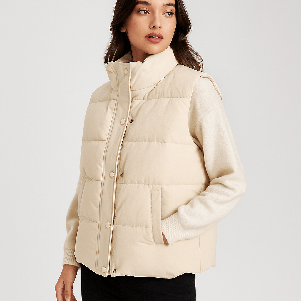 Naisten Liivi - Luksus Vuorattu Mukavuus - Tyylikäs Malli - EmiyoSuomi - Naisten liivi