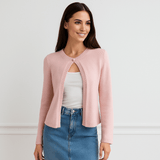 Naisten Lyhyt Cardigan - Elegantti - Mukava - Monikäyttöinen - Tyylikäs Valinta - EmiyoSuomi - Neuleet