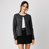 Naisten Lyhyt Cardigan - Elegantti - Mukava - Monikäyttöinen - Tyylikäs Valinta - EmiyoSuomi - Neuleet