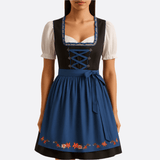 Naisten Mini Dirndl - mekko - Perinteinen Oktoberfest - muotoilu - Juhlavampi Trachten - mekko - EmiyoSuomi - Oktoberfest - Nainen