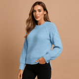 Naisten Neulepusero - Pehmeä - Lämmin - Tyylikäs - EmiyoSuomi - Neulepusero Nainen