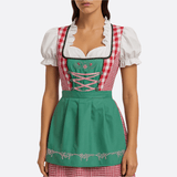 Naisten Oktoberfest Dirndl Mekko - Pehmeä Materiaali - Klassinen Tyyli - Yksityiskohtainen Perinteinen Juhlapuku - EmiyoSuomi - Oktoberfest - Nainen