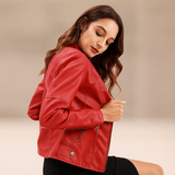 Naisten Slim Fit Takki – Mao Kaulus – Vetoketju – Lantiopituus - EmiyoSuomi - Takki Nainen