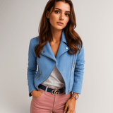 Naisten takki - Laskostettu kaulus - Elegantti mukavuus - Tyylikäs talvitakki - EmiyoSuomi - Takki Nainen