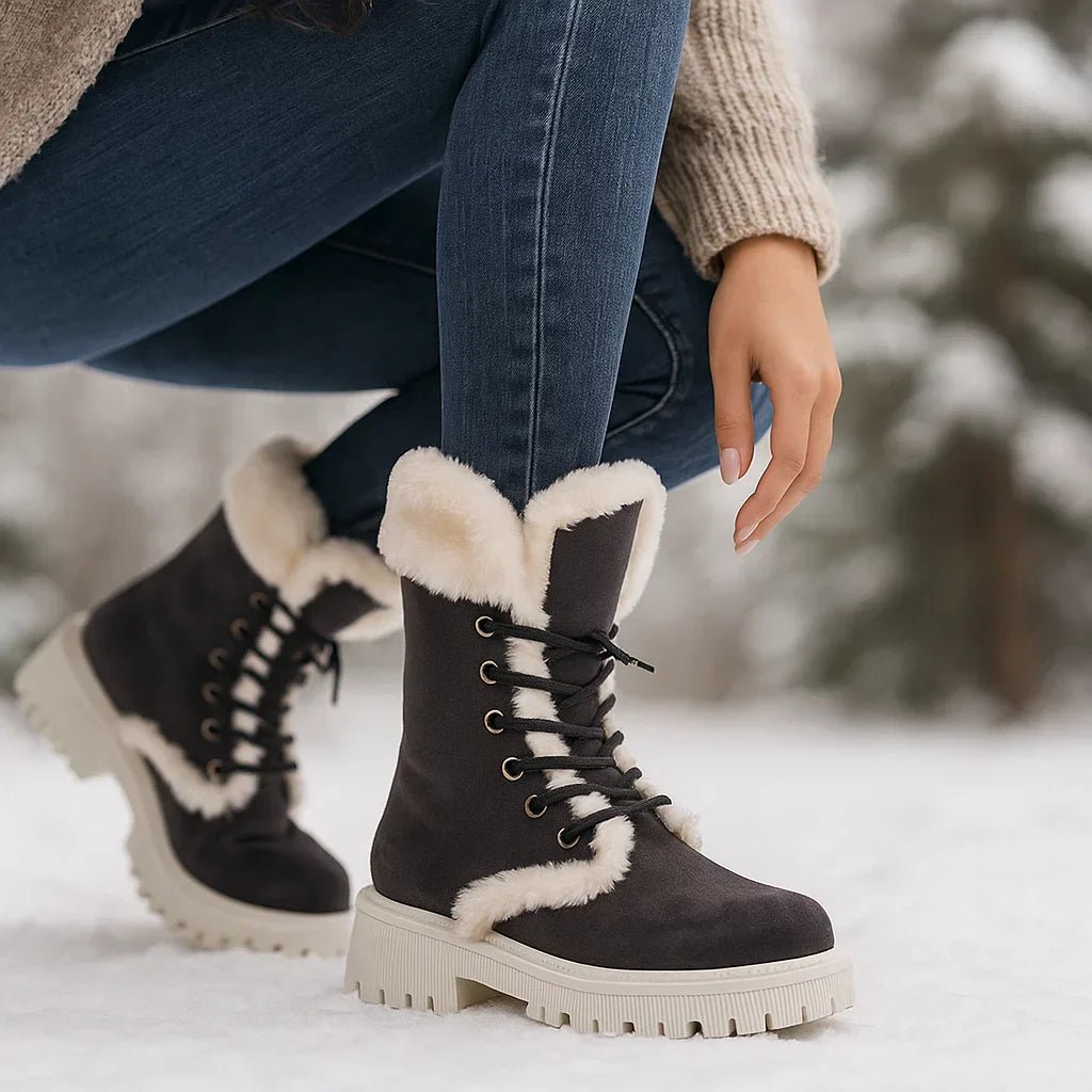 Naisten Talvikengät - Mukava Fleece - Vuori - Kestävä Profiili - EmiyoSuomi - Saappaat Nainen