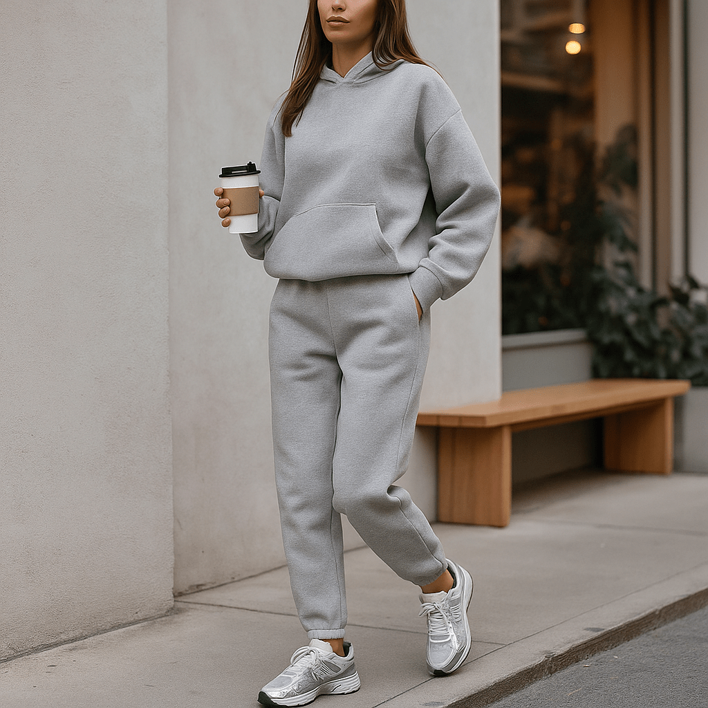 Naisten treenisarja - Hupparitakki - Naisten joggerit - EmiyoSuomi - Verkkapuku