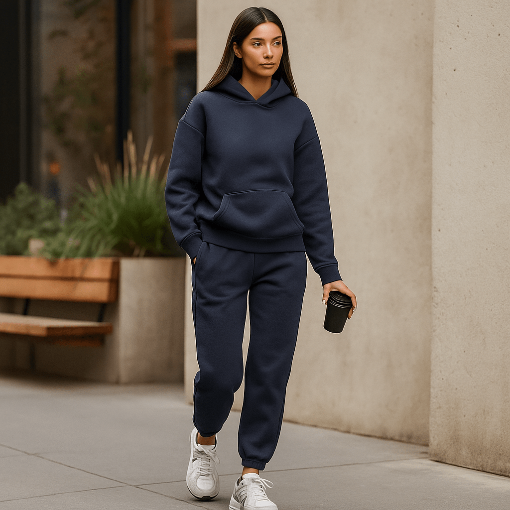 Naisten treenisarja - Hupparitakki - Naisten joggerit - EmiyoSuomi - Verkkapuku