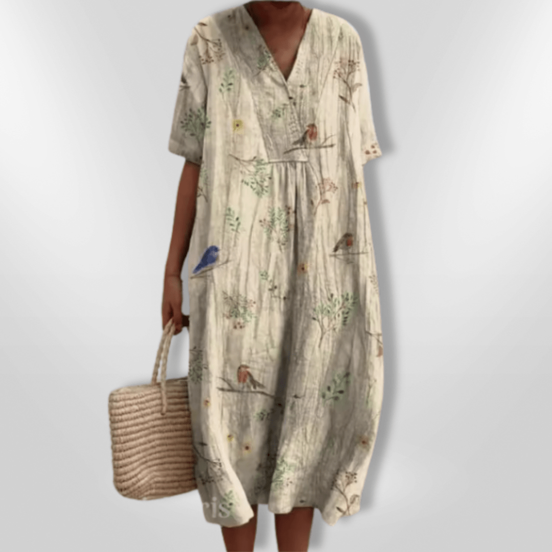Naisten Väljä Kukallinen Kesämekko 100% Puuvilla - EmiyoSuomi - Kesäasut - Naiset