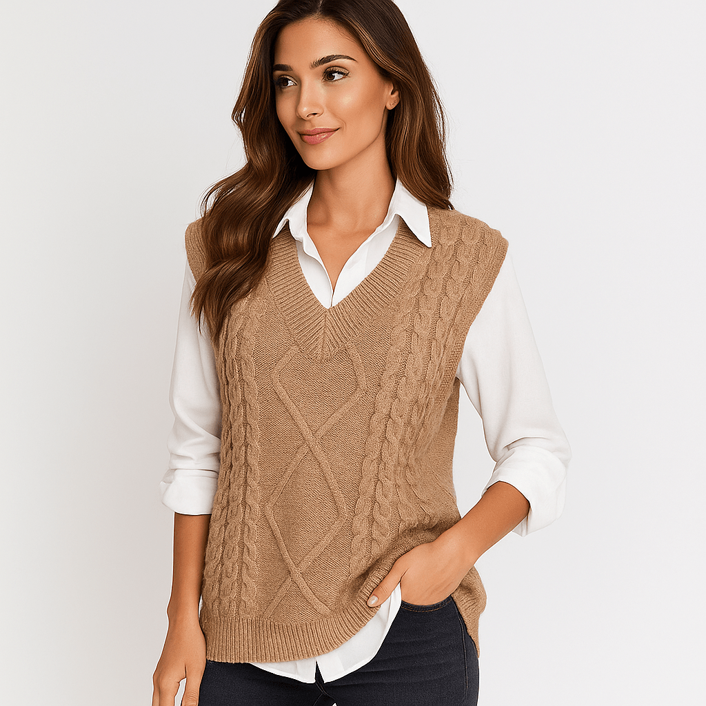 Neuleliivi Naisille - Mukava & Tyylikäs - EmiyoSuomi - Naisten liivi