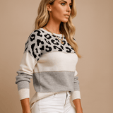 Neulepaita - Uniikki Pantterikuvio - Pehmeä & Mukava - EmiyoSuomi - Neulepusero Nainen