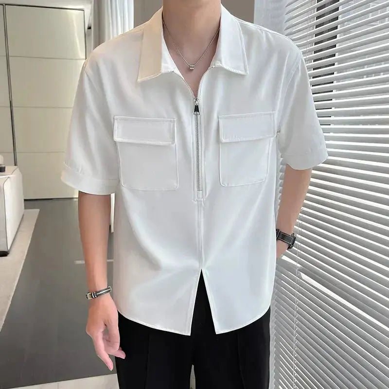 Nico - Tyylikäs poolopaita vetoketjulla 1/4 - EmiyoSuomi - Miesten T - paidat