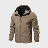 Miesten sadetakki | Pehmeä softshell | Ergonominen istuvuus