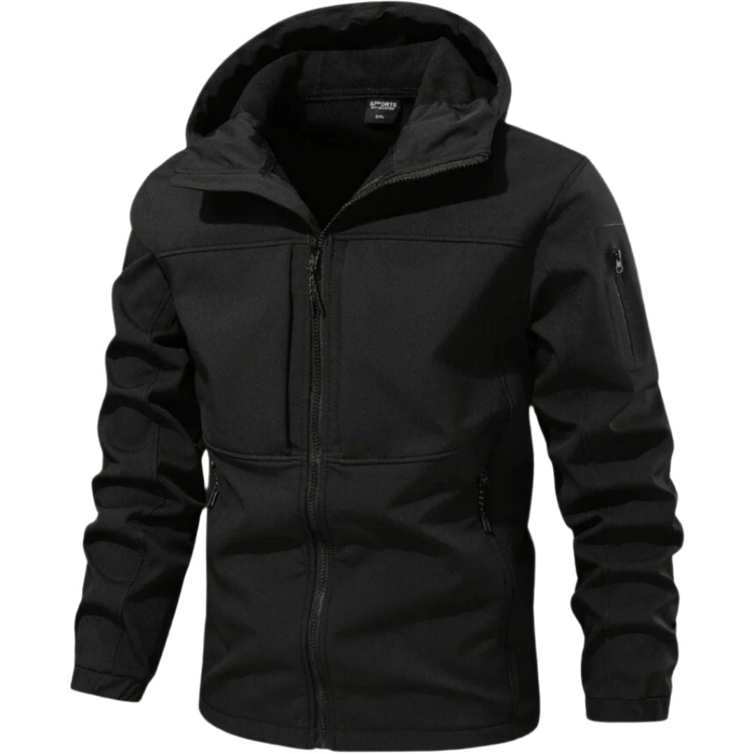 Miesten sadetakki | Pehmeä softshell | Ergonominen istuvuus