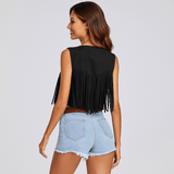 Optimistinen Liivi - Ripsut - Napin Yksityiskohta - Tyylikäs Mukavuus - EmiyoSuomi - Naisten liivi