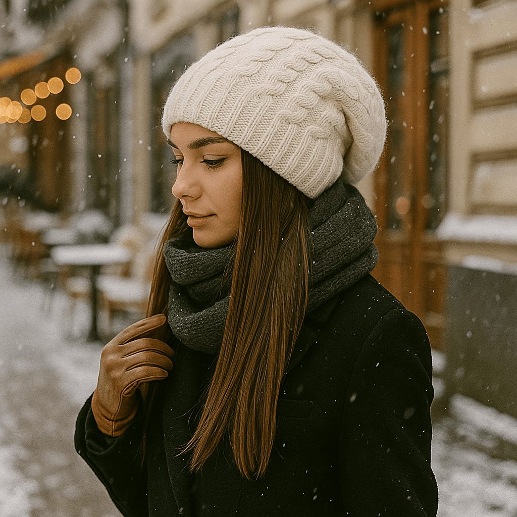 Paksu neulepipo naisille - EmiyoSuomi - Lämpimät pipot