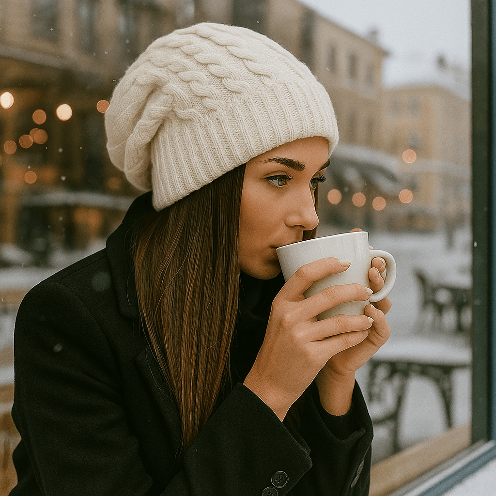 Paksu neulepipo naisille - EmiyoSuomi - Lämpimät pipot