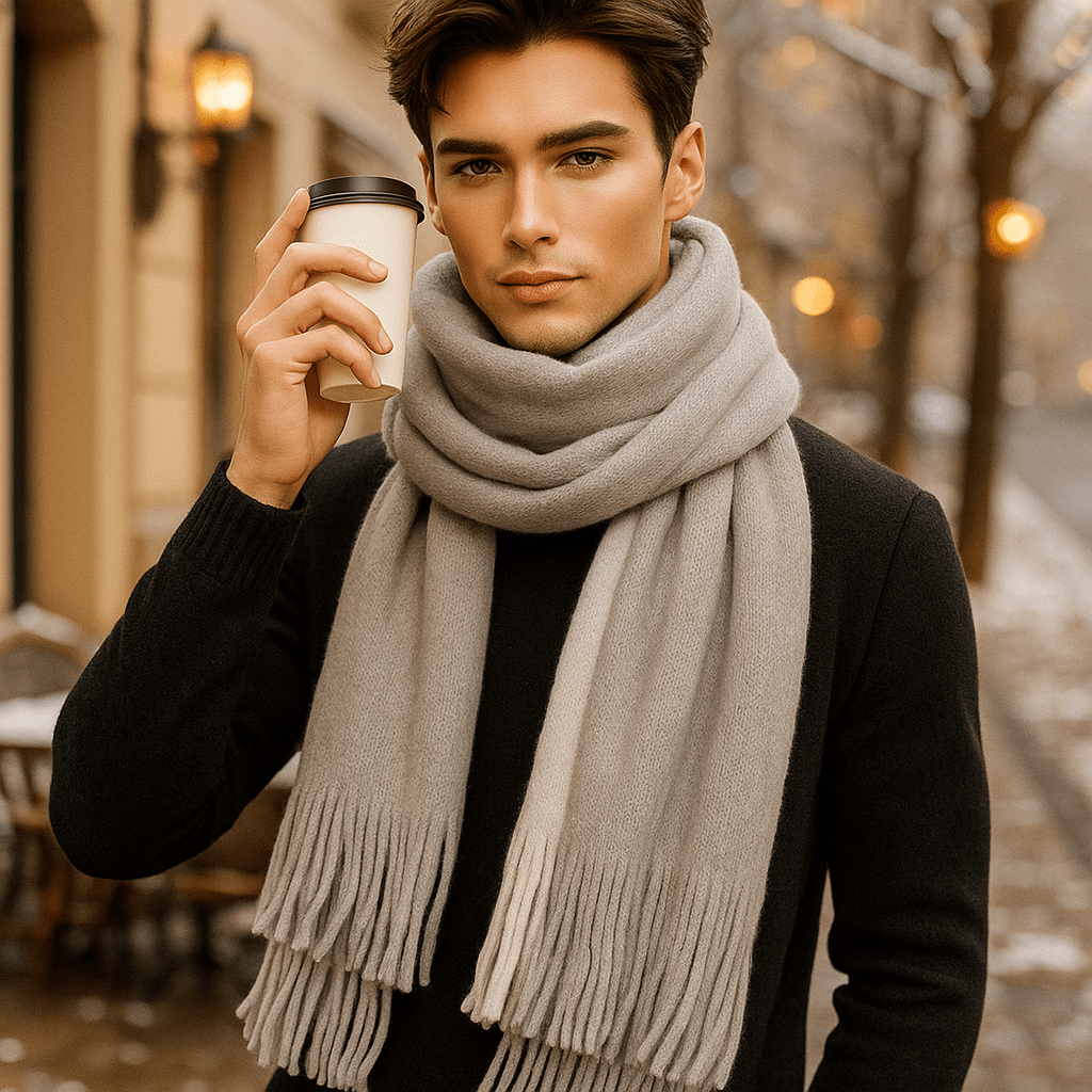 Pitkä ja Tyylikäs Kasmirhuivi – Pehmeys ja Tyyli Talvella - EmiyoSuomi - Huivit