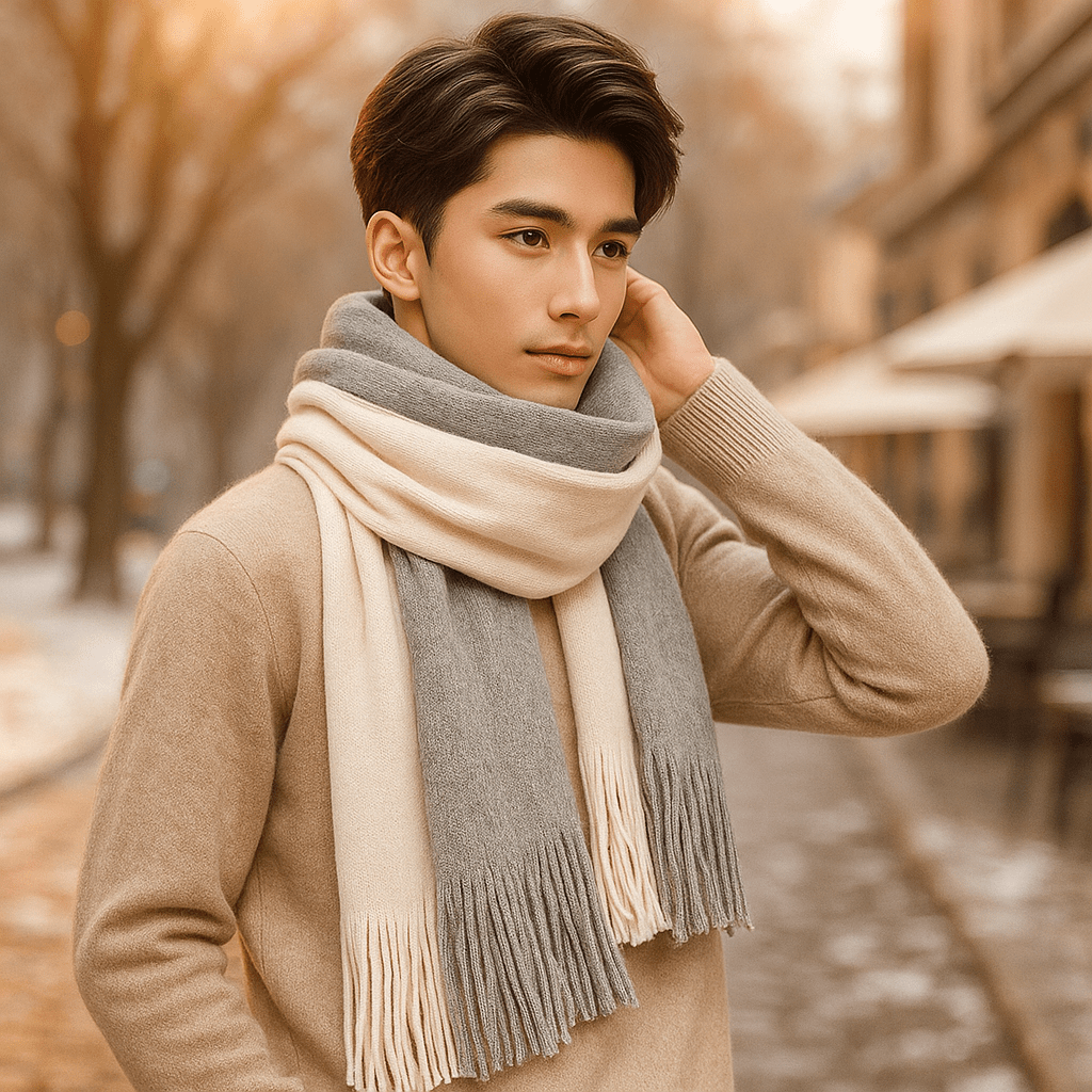 Pitkä ja Tyylikäs Kasmirhuivi – Pehmeys ja Tyyli Talvella - EmiyoSuomi - Huivit