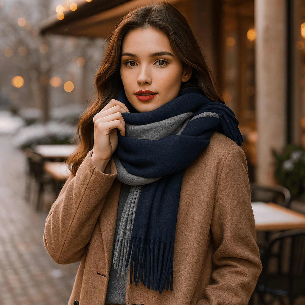 Pitkä ja Tyylikäs Kasmirhuivi – Pehmeys ja Tyyli Talvella - EmiyoSuomi - Huivit