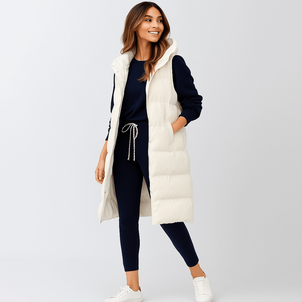 Pitkä Veste Takki - Kevyt - Tuulenpitävä - Tyylikäs Mukavuus - EmiyoSuomi - Naisten liivi