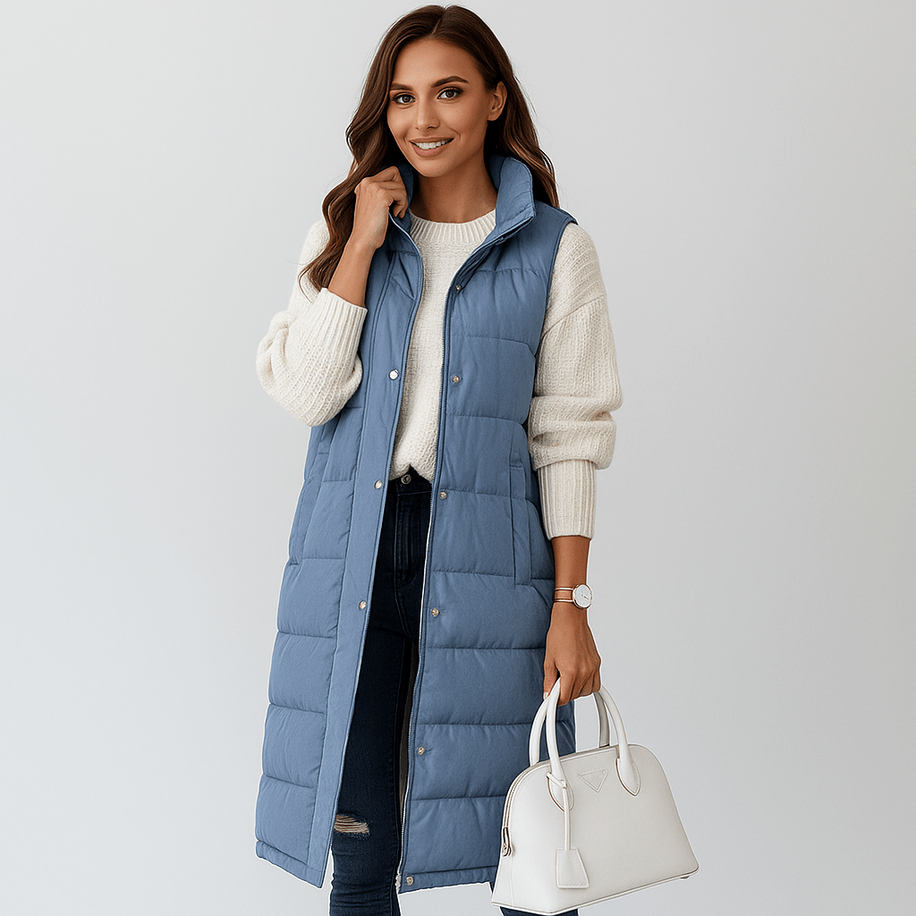 Pitkä Veste Takki - Kevyt - Tuulenpitävä - Tyylikäs Mukavuus - EmiyoSuomi - Naisten liivi