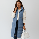 Pitkä Veste Takki - Kevyt - Tuulenpitävä - Tyylikäs Mukavuus - EmiyoSuomi - Naisten liivi