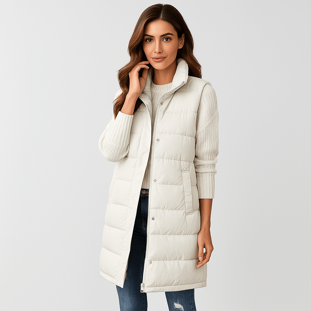 Pitkä Veste Takki - Kevyt - Tuulenpitävä - Tyylikäs Mukavuus - EmiyoSuomi - Naisten liivi