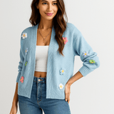 Pitkähihaiset Cardigan - Avoin Etu - Mukavuus & Tyyli - EmiyoSuomi - Neuleet