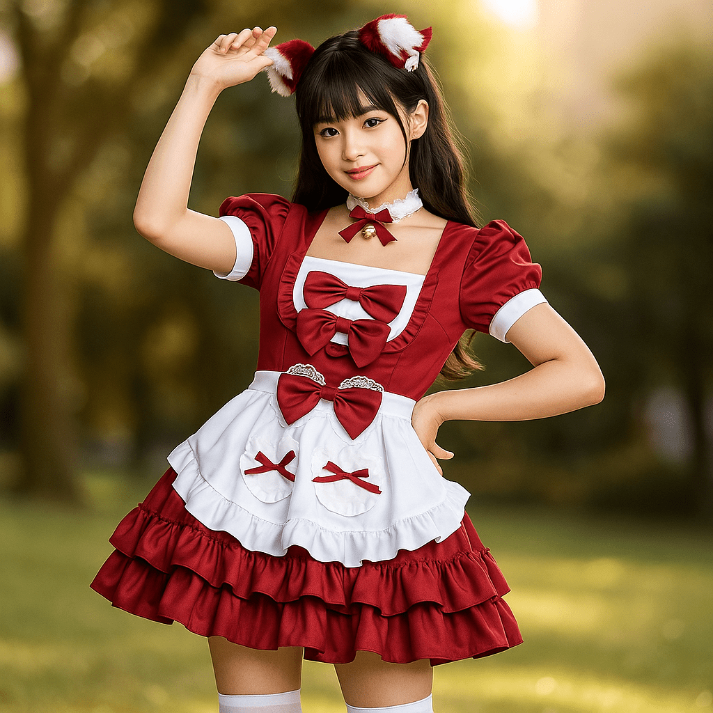 Plus - kokoisten Naisten Halloween Tarjoilijamekko - Rypytys Mini Cosplay - EmiyoSuomi - Halloween