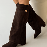 Polvenkorkuiset Saappaat – Tyylikkäät & Monikäyttöiset - EmiyoSuomi - Pitkät saappaat