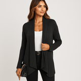 Rentouttava neulecardigan - avoin malli - hengittävä ja mukava - EmiyoSuomi - Neuleet