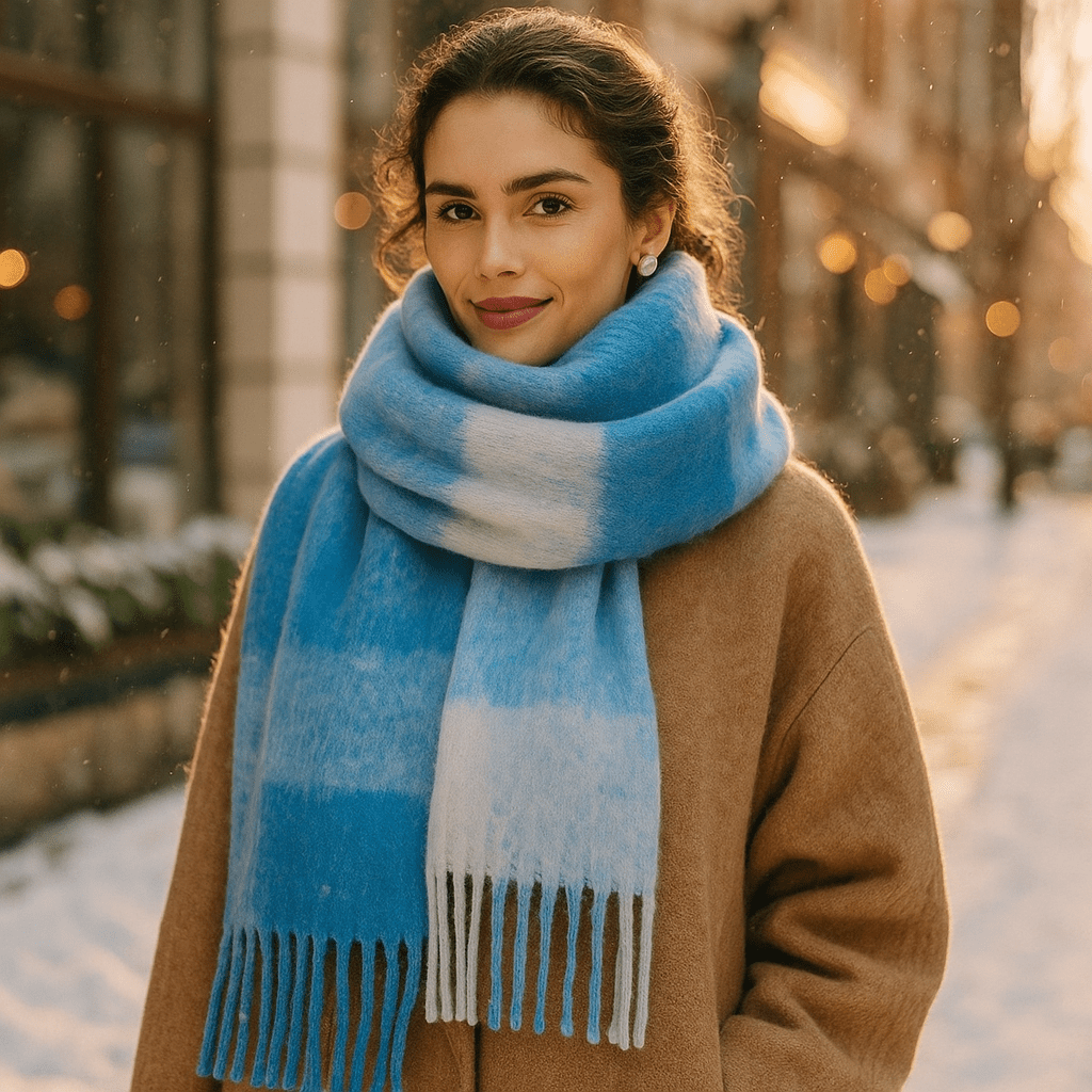 Scarvello – Paksu ja Värikäs Villahuivi - EmiyoSuomi - Huivit